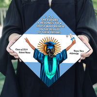 Thumbnail for Custom National Flag Graduation Cap Topper, Graduation Keepsake Gift
