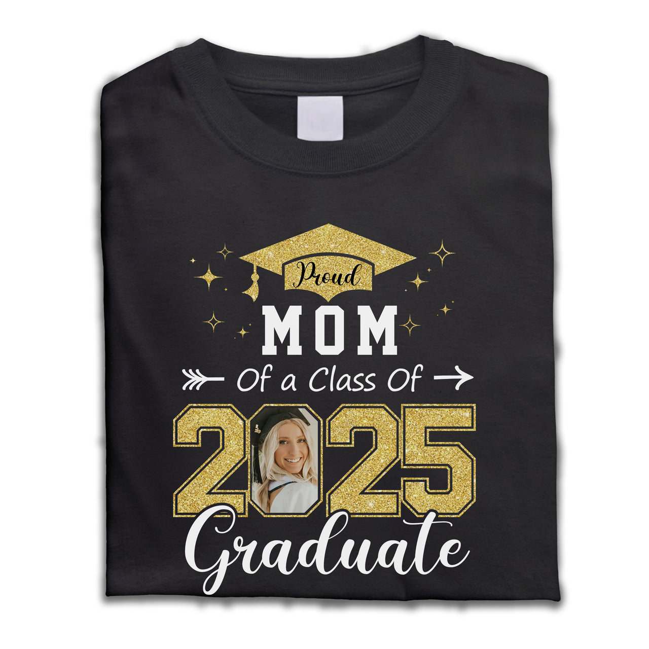 Personalized Proud Family Of A 2025 Senior Photo T-shirt, Hoodie, Family Graduation Gift