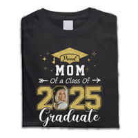 Thumbnail for Personalized Proud Family Of A 2025 Senior Photo T-shirt, Hoodie, Family Graduation Gift