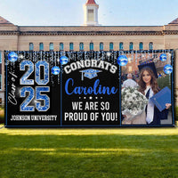 Thumbnail for Personalized Banner - Graduation Decor Gift - Congrats 2025 Graduate Disco Style