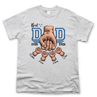 Thumbnail for Personalized T-shirt - Father's Day Gift - Best Dad Ever Fist Bump Merchize