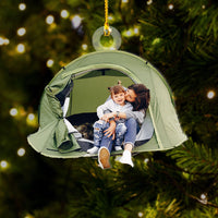 Thumbnail for Personalized Acrylic Ornament - Gift For Campers - Camping Mother And Daughter Photo AC