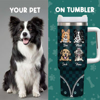 Thumbnail for Personalized Just A Girl Who Loves Dogs 40oz Tumbler - Gift For Dog Lovers FC