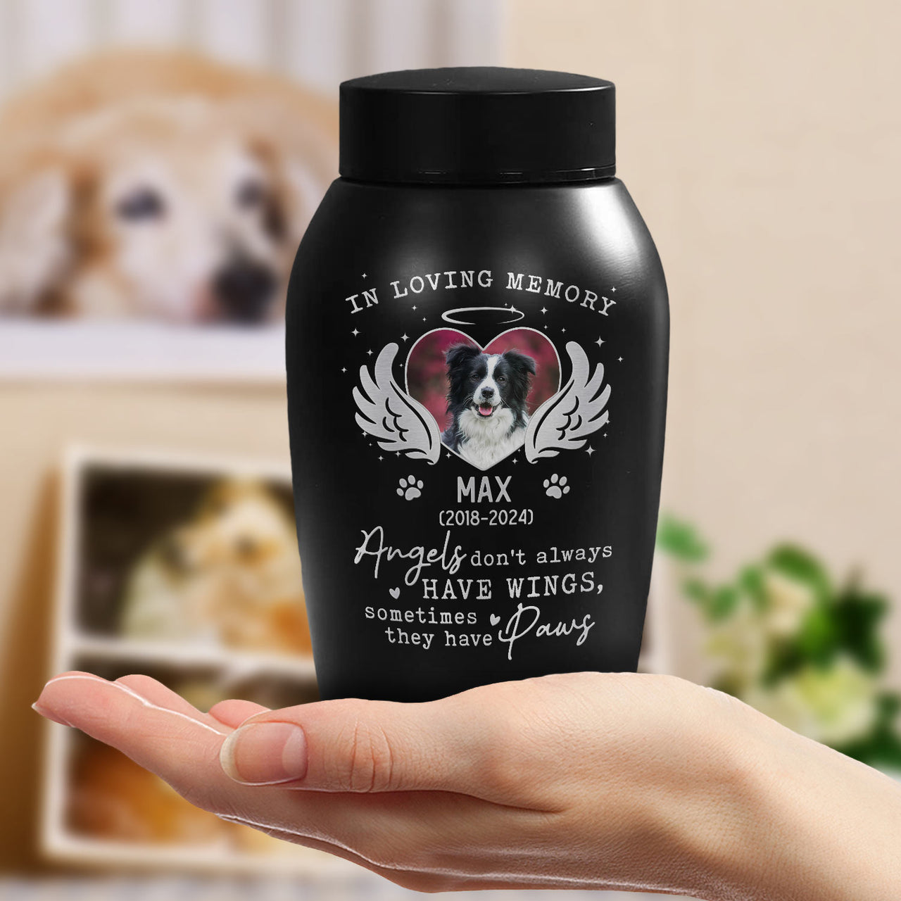 Personalized You Were My Favorite Hello And My Hardest Goodbye Pet Urn, Keepsake Gift For Dog Cat Lovers FC