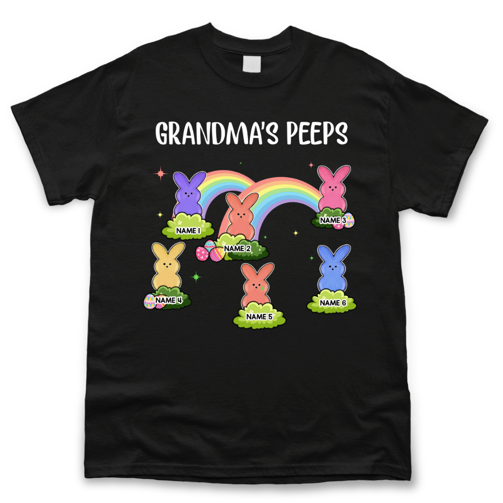 Personalized Easter Bunnies Grandma Peep T-shirt, Gift For Mom Grandma Merchize
