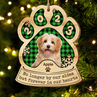 Thumbnail for You Left Your Pawprints Personalized Sympathy Gift Loss Of Pet Printed Wood Ornament AE