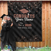 Thumbnail for Custom Congrats Class Of 2025 Graduation Backdrop, Graduation Party Decorations FC