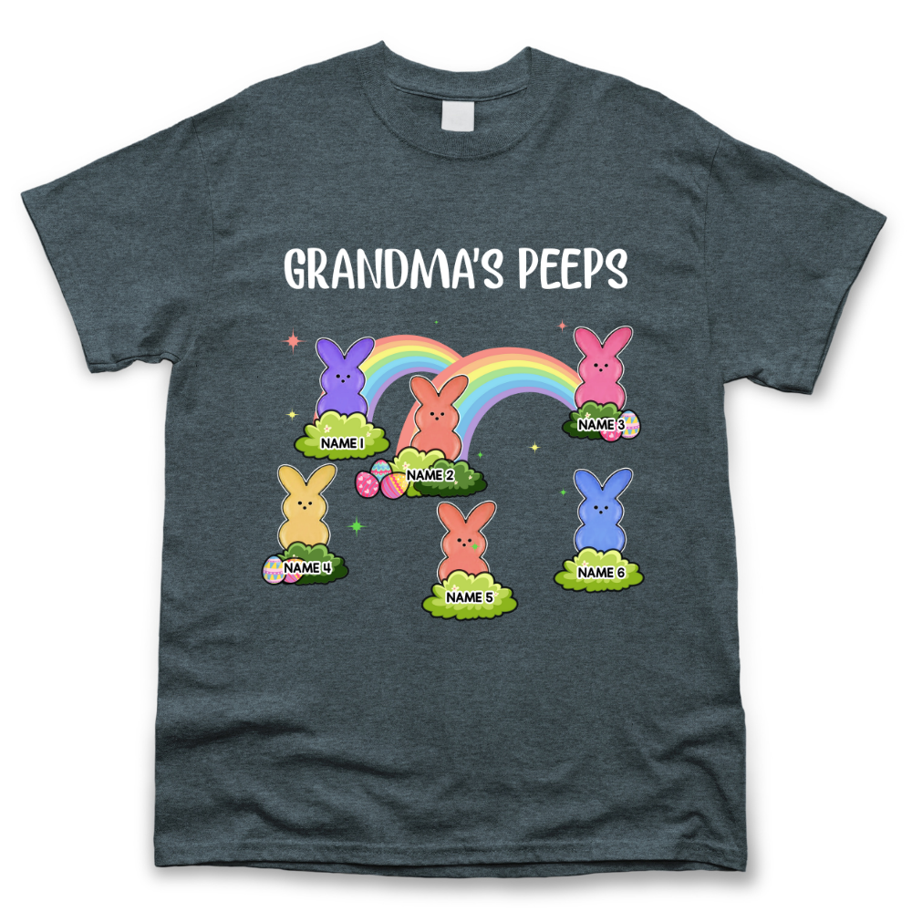 Personalized Easter Bunnies Grandma Peep T-shirt, Gift For Mom Grandma Merchize