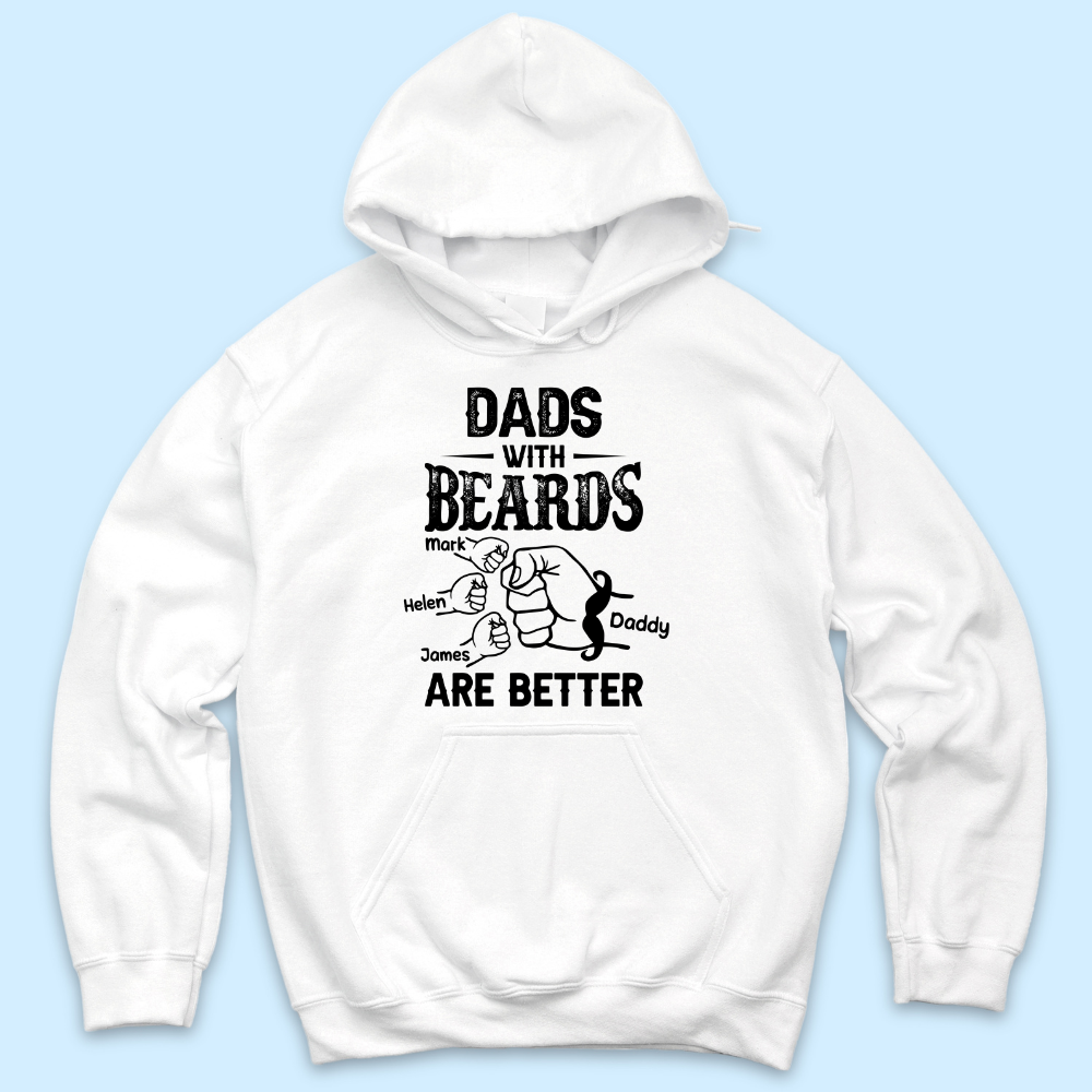 Personalized T-shirt - Father's Day Gift - Dads With Beards Are Better Merchize