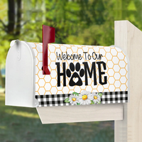 Thumbnail for Custom Dog Cat Photos Welcome To Our Home Mailbox Cover, Pet Lover Gift AF