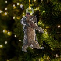 Thumbnail for Personalized Acrylic Ornament - Gift For Hunters - Bear Hunting Man Photo AC