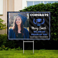 Thumbnail for Custom Custom Congratulations Class Of 2025 With 2 Photos Graduation Lawn Sign, Graduation Decorations FC