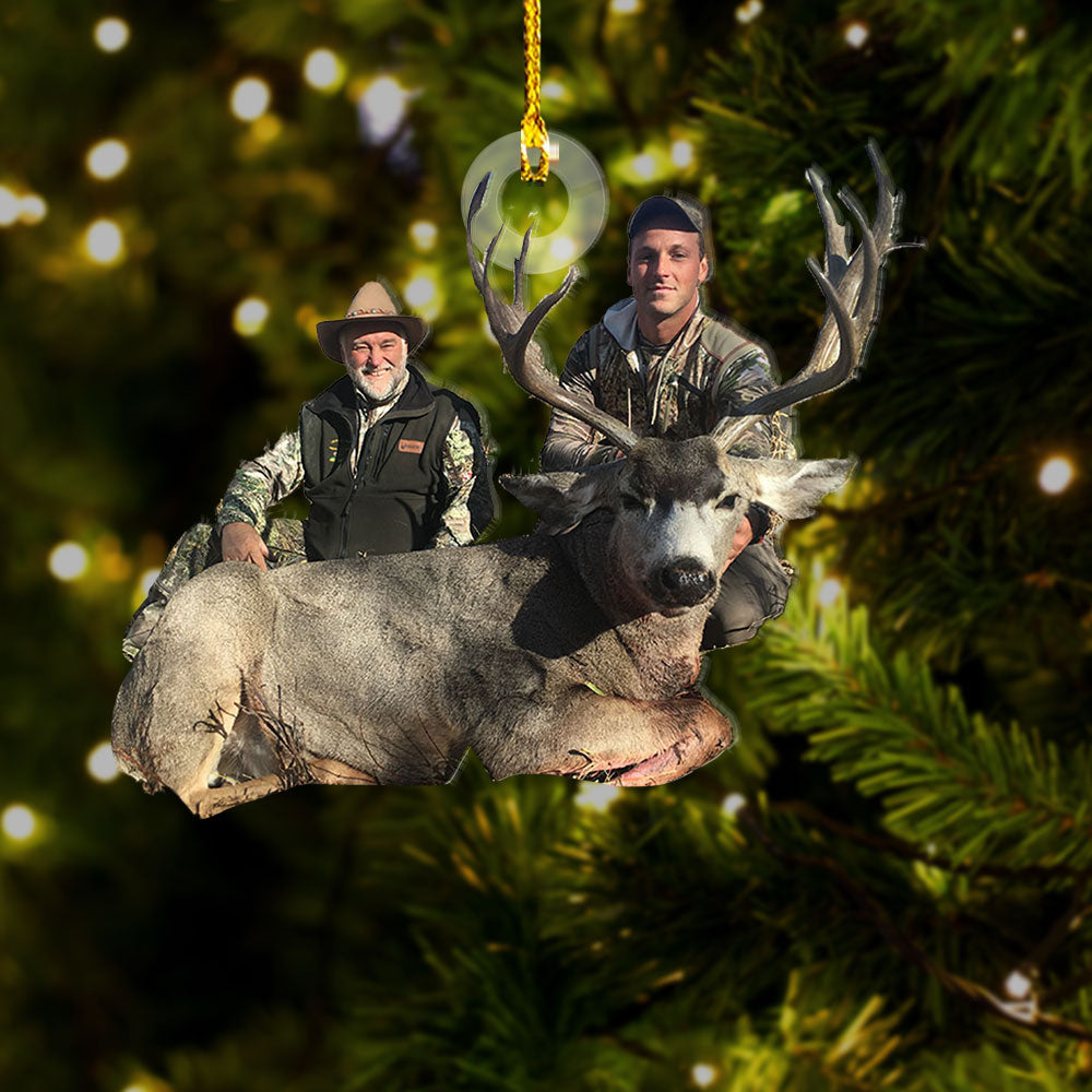 Personalized Acrylic Ornament - Gift For Hunters - Deer Hunting Men Photo AC