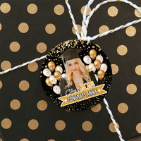 Thumbnail for Personalized Perforated Roll Stickers - Graduation Labels & Party Supply - Balloon Congrats Class Of 2024 FC