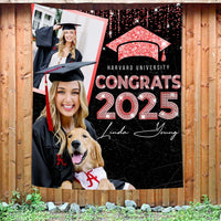 Thumbnail for Custom Sparkling Class Of 2025 Backdrop, Graduation Party Supply FC