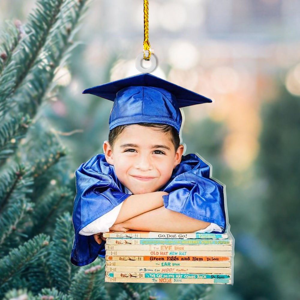 Personalized Acrylic Ornament - Gift For Graduate - Kid Boy Graduate Photo AC