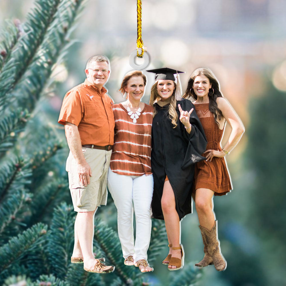 Personalized Acrylic Ornament - Gift For Graduate - Family And Daughter Graduation Photo AC