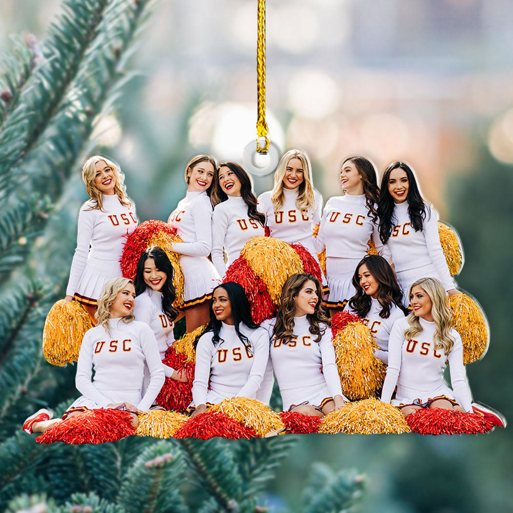 Personalized Acrylic Ornament - Gift For Graduate - Cheerleaders Photo AC
