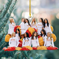Thumbnail for Personalized Acrylic Ornament - Gift For Graduate - Cheerleaders Photo AC