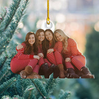 Thumbnail for Personalized Acrylic Ornament - Gift For Bestie - Girl Group Photo AC