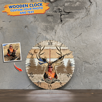 Thumbnail for Personalized Life Is Better With Hunting Wall Wooden Clock, Gift For Family FC