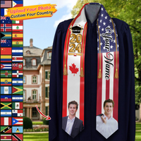 Thumbnail for Custom 58 Countries With Photo Class Of 2024 Stole/Sash, Graduation Gift FC