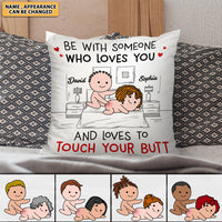 Thumbnail for Be With Someone Who Loves You Personalized Pillow,Gift For Couple AD