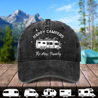 Thumbnail for Embroidered Camping Cap - Gift For Campers - Embroidered Happy Campers Custom RV FC