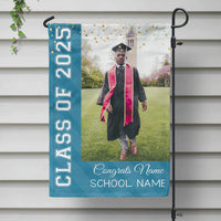 Thumbnail for Custom Class Of 2024 Glitter Graduation Garden Flag, Perfect for Graduates, Graduation Gift FC