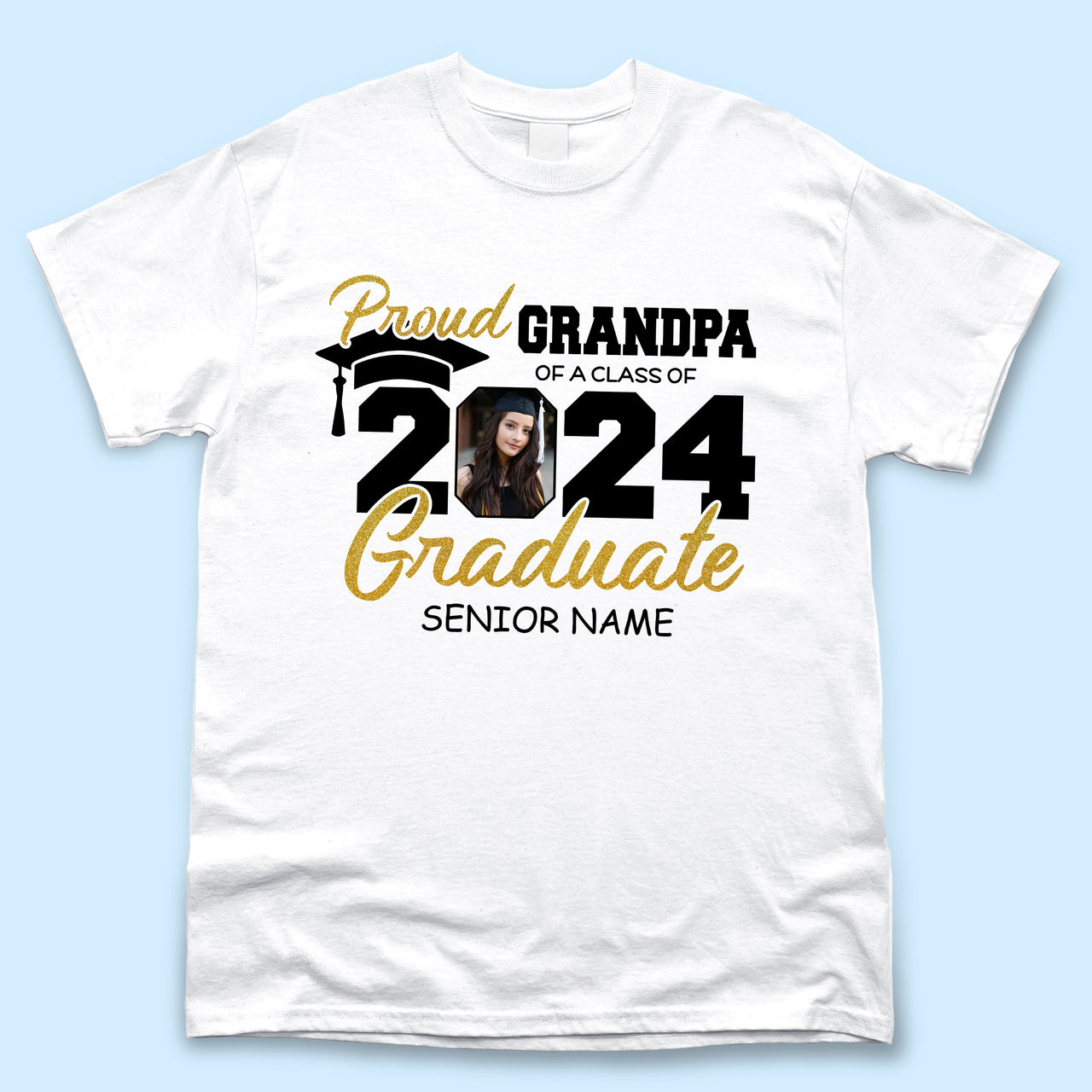 Custom Proud Dad/Mom Of A 2024 Graduate Shirt, Graduation Gift Merchize