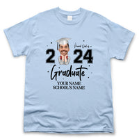 Thumbnail for Personalized Proud Of Girl Senior Class Of 2024 Graduation T-shirt, Grad Gift Merchize