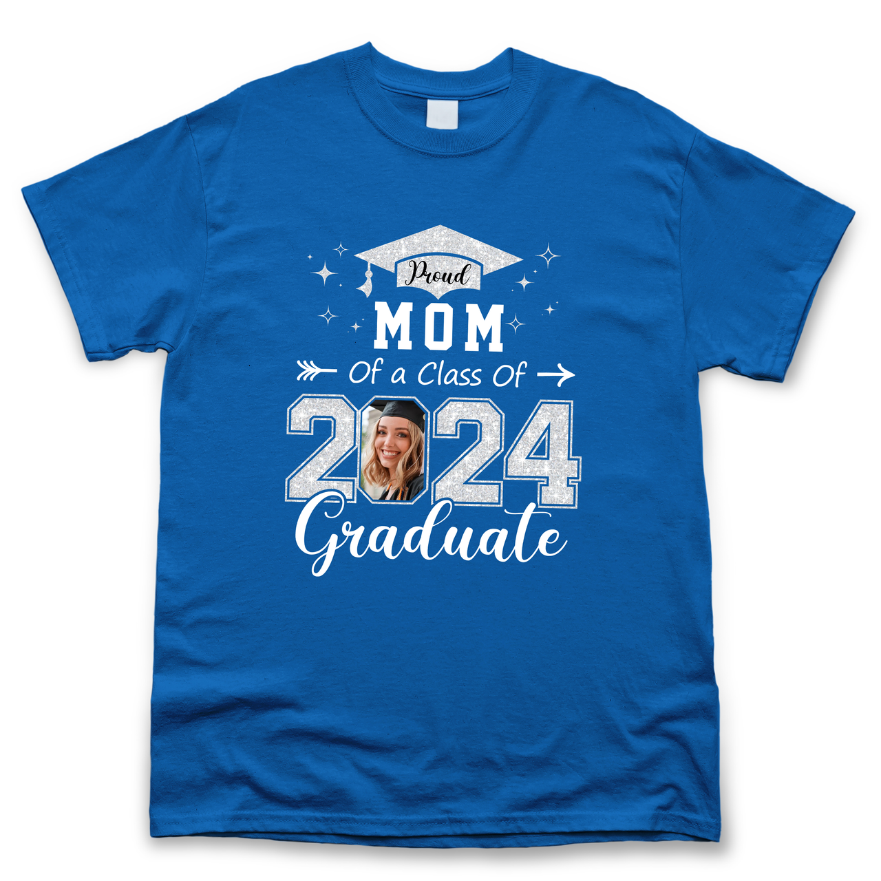 Personalized Proud Family Of A 2024 Senior Photo T-shirt, Hoodie, Family Graduation Gift Merchize