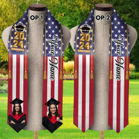 Thumbnail for Custom 58 Countries With Photo Class Of 2024 Stole/Sash, Graduation Gift AP