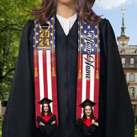 Thumbnail for Custom 58 Countries With Photo Class Of 2024 Stole/Sash, Graduation Gift AP