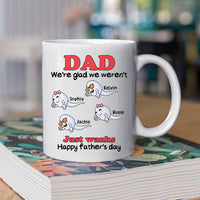 Thumbnail for Not Just Wanks Happy Father's Day - Personalized Mug for Dad JonxiFon