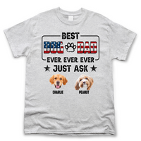 Thumbnail for Personalized T-shirt - Father's Day Gift - Best Dog Dad Ever Just Ask My Dogs Merchize