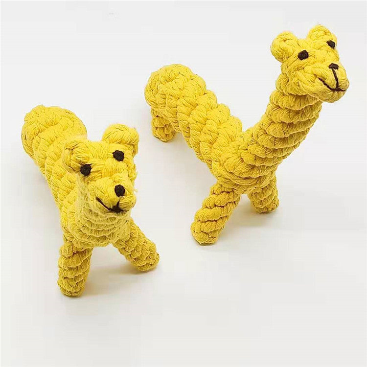 Charming animal-shaped cotton rope toys JonxiFon