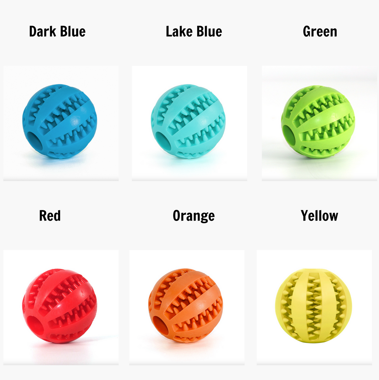Interactive Rubber Pet Dog Toy Balls for Small and Large Dogs, Dog Toy JonxiFon