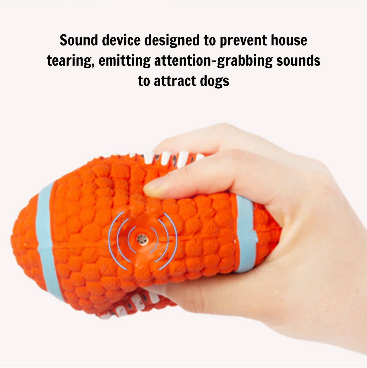 Sound-Emitting Latex Rugby Tennis Ball: Engaging Pet Toy JonxiFon