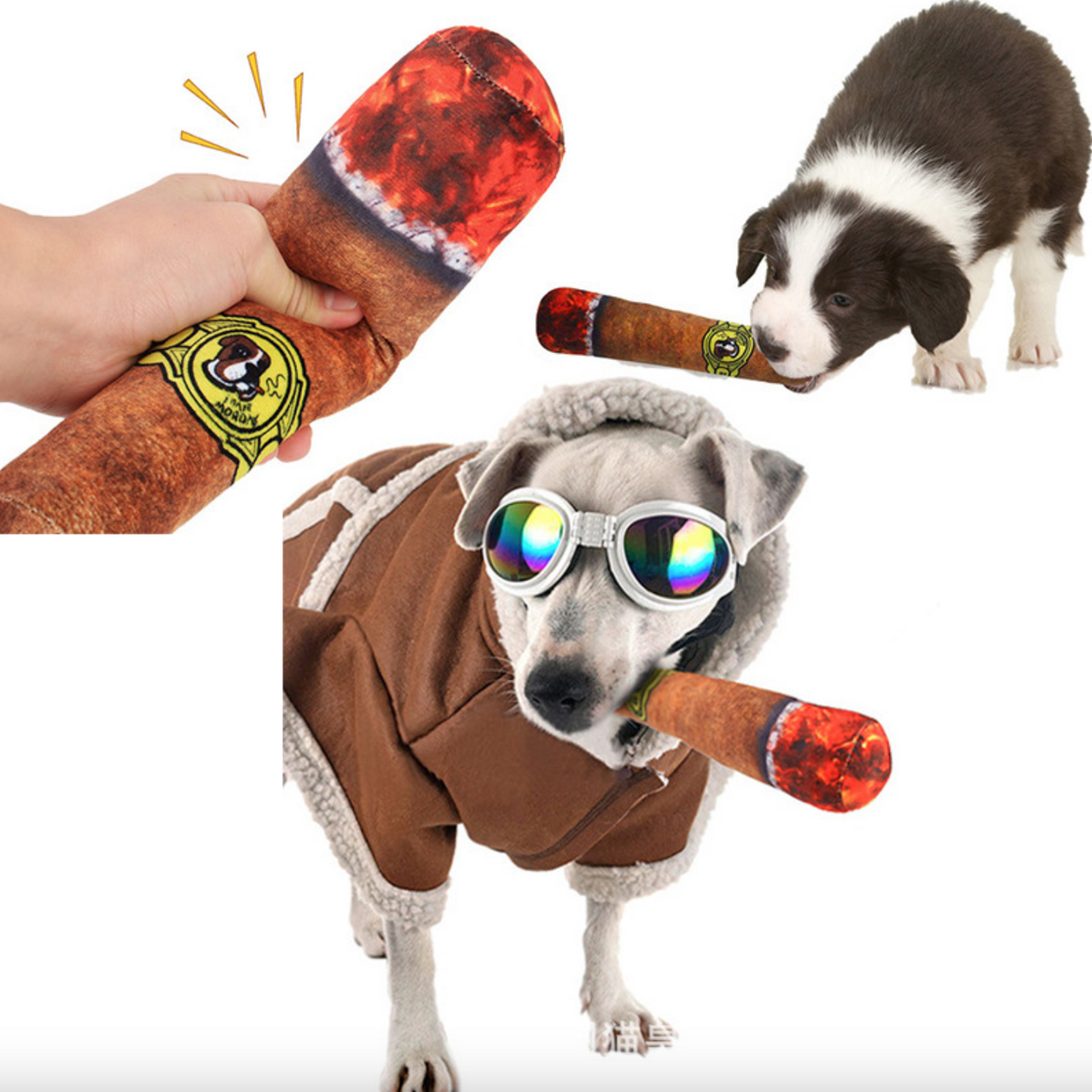 Interactive Cigar-shaped pet chewing toy for teasing dogs, Dog Toy JonxiFon