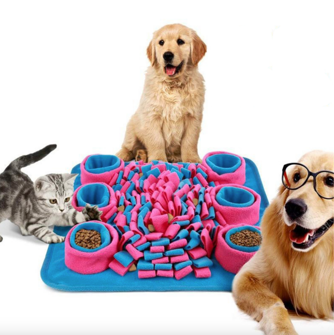 1pc Dog Snuffle Mat Toy, Pet Activity Mat, Dog Play Mat, Dog Food