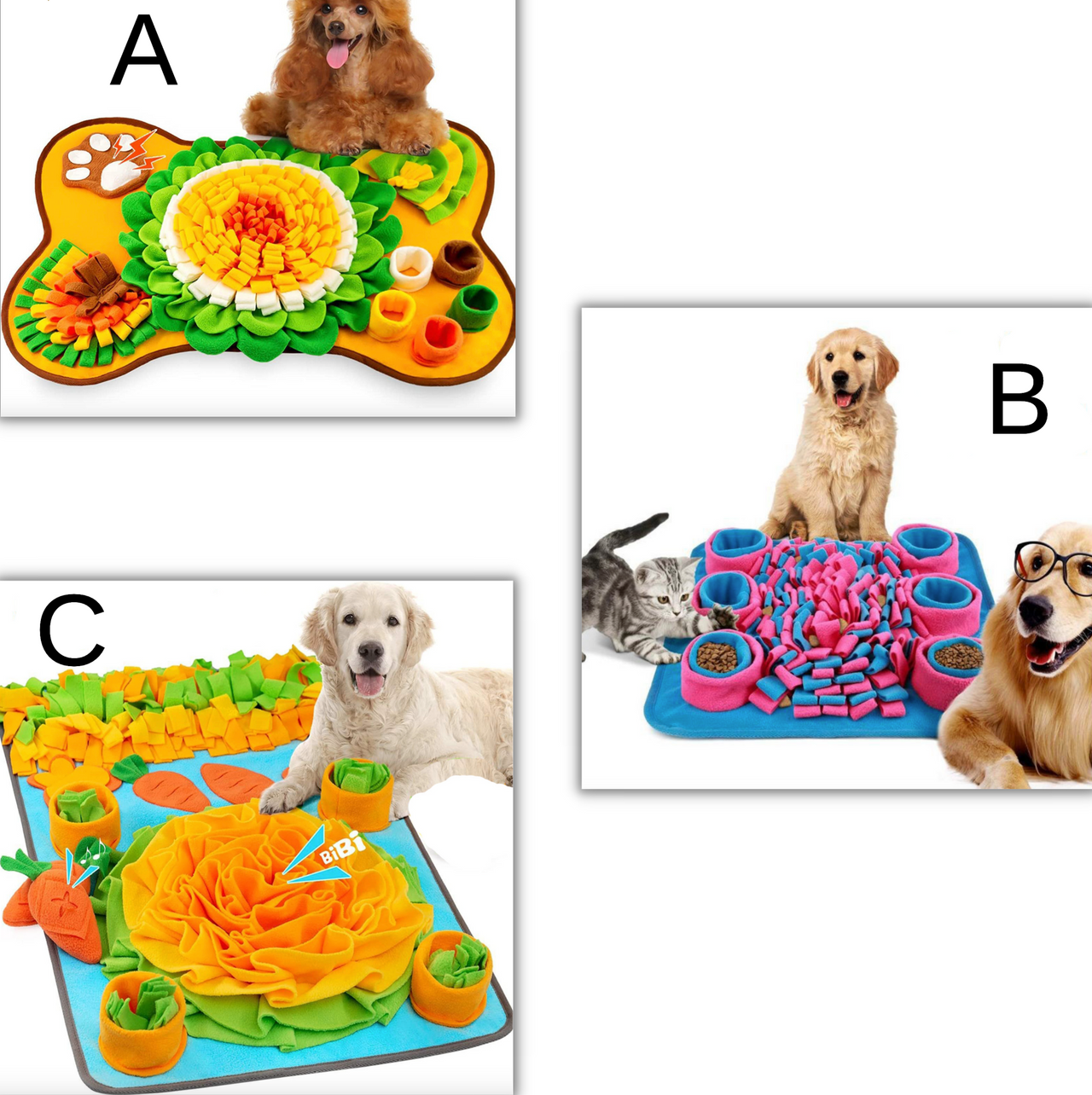 Innovative Pet Sniffing Mat: Energizing Treasure Hunt and Slow Feeding Blanket for Indoor Dog Walking JonxiFon