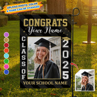 Thumbnail for Personalized Photo Best Gift Idea Graduation Garden Flag, Class of 2025 Senior Gift