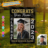 Thumbnail for Personalized Photo Best Gift Idea Graduation Garden Flag, Class of 2024 Senior Gift AD