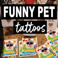 Thumbnail for Personalized Photo Dog Days Of Summer Temporary Tattoos, DIY Dog Lover Gifts JonxiFon