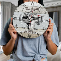 Thumbnail for Personalized You And Me We Got This Camoing Old Couple Wall Wooden Clock, Gift For Mom Dad FC