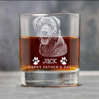 Thumbnail for Personalized Etched Photo With Name Whiskey Glasses - Gifts For Pet Lovers FC