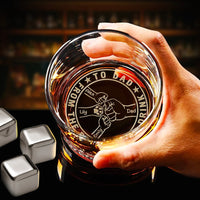 Thumbnail for Personalized To Dad From The Reasons You Drink Fist Bump Whiskey Glass - Father's Day Gift FC