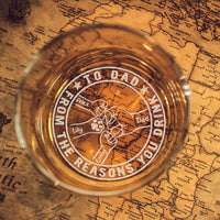 Thumbnail for Personalized To Dad From The Reasons You Drink Fist Bump Whiskey Glass - Father's Day Gift FC