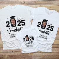 Thumbnail for Personalized Proud Of Girl Senior Class Of 2025 Graduation T-shirt, Grad Gift